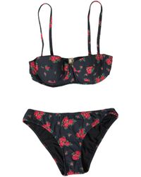 Dolce & Gabbana - Roses Two Piece Swimwear Bikini - Lyst