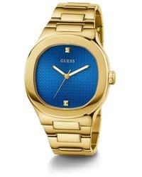 Guess - Gold Stainless Steel Dress Watch - Lyst