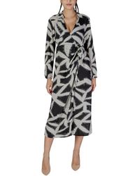 Jacqueline De Yong - Black Recycled Polyester Long Dress - Lyst
