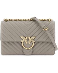 Pinko - Chevron Quilted 'classic Love Bag One' - Lyst