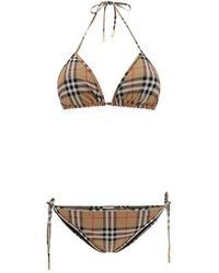 Burberry - Archive Check Bikini Set - Lyst
