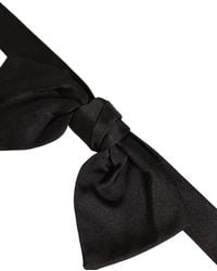 Dolce & Gabbana - Men Black 100% Silk Adjustable Neck Papillon Bow Tie - Lyst