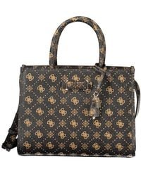 Guess - Marrone Poliuretano Woman Handbag - Lyst
