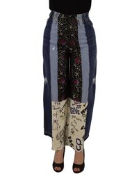 Dolce & Gabbana - High-Waist Wide-Cut Jeans - Lyst