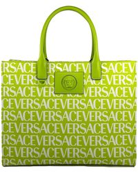 Versace - Medusa Large Canvas Tote Bag - Lyst