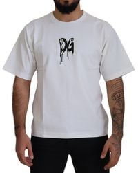 Dolce & Gabbana - Timeless Logo Crewneck Tee - Lyst