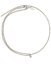 Brunello Cucinelli - Silver Metal Necklace - Lyst