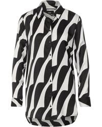 Street One - Black And White Viscose Blouse - Lyst