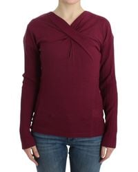 Roberto Cavalli - Elegant Keyhole Wool Sweater - Lyst