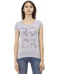 TRUSSARDI ACTION - Gray Cotton T - Lyst