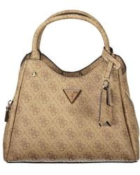 Guess - Beige Polyethylene Handbag - Lyst