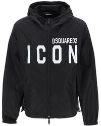 DSquared² - Be Icon Windbreaker Jacket - Lyst