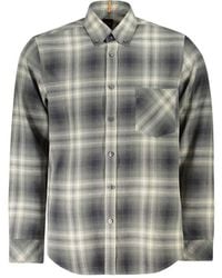 BOSS - Cotton Shirt - Lyst