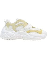 ARMANI EXCHANGE - White Polyester Chunky Sneakers - Lyst