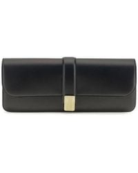 KHAITE - Black Calf Leather Bos Taurus Clutch Bag - Lyst