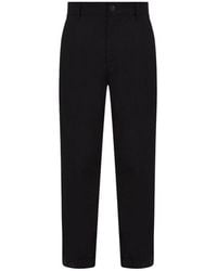 Calvin Klein - Black Cotton Rigenerato Jeans & Pant - Lyst