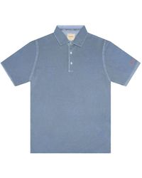 Tramarossa - Light Blue Cotton Polo Shirt - Lyst