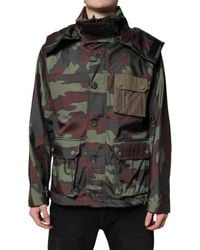 Dolce & Gabbana - Camouflage Buttonup Jacket - Lyst