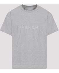 Givenchy - Light Grey Melange Cotton T - Lyst