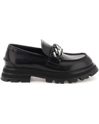 Alexander McQueen - Chain Penny Loafers - Lyst