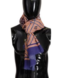 Dolce & Gabbana - Linen Seashell Pattern Wrap Shawl Scarf - Lyst