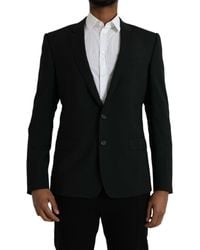 Dolce & Gabbana - Notch Single Breasted Coat Blazer - Lyst