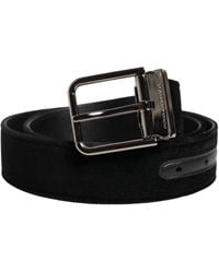 Dolce & Gabbana - Cotton Metal Buckle Belt - Lyst
