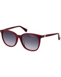 Max Mara - Burgundy Acetate Sunglasses - Lyst