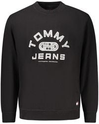 Tommy Hilfiger - Black Cotton Men's Sweatshirt - Lyst