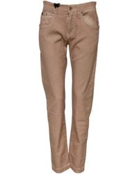Dolce & Gabbana - Brown Cotton Boyfriend Denim Trousers Jeans - Lyst