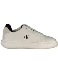Calvin Klein - Bianco Polyurethane Sneaker - Lyst