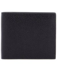 Thom Browne - Pebble Grain Leather Bi-Fold Wallet - Lyst