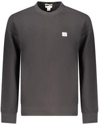Calvin Klein - Black Cotton Men's Sweatshirt - Lyst