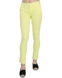 Pinko - Cotton Stretch Low Waist Skinny Casual Trouser Pants - Lyst