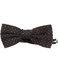 Dolce & Gabbana - Elegant Polka Dot Silk Bow Tie - Lyst