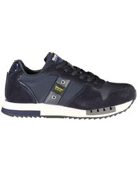 Blauer - Contrast Lace-Up Sports Sneakers - Lyst
