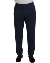 Dolce & Gabbana - Dark Cotton Chino Formal Pants - Lyst