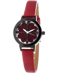 Folli Follie - Red Leather Watch - Lyst