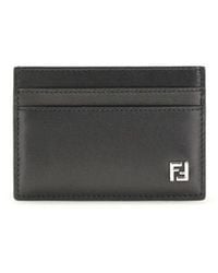 Fendi - Black Calf Leather Bos Taurus Wallet - Lyst
