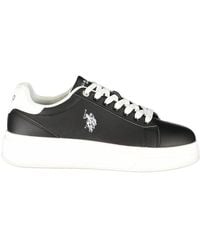 U.S. POLO ASSN. - Black Polyurethane Men's Sneaker - Lyst