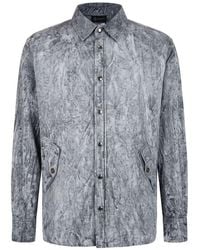 MR & MRS - Grey Viscose Men Shirt - Lyst