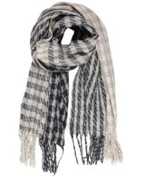 ONLY - Gray Recycled Polyester Scarf - Lyst