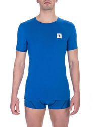 Bikkembergs - Blue Cotton Men T - Lyst