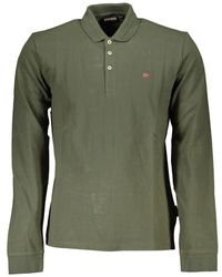Napapijri - Classic Emerald Cotton Polo Shirt - Lyst