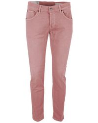 Dondup - Pink Cotton Jeans & Pant - Lyst