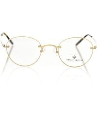 Frankie Morello - Elegant Round Matt Eyeglasses - Lyst