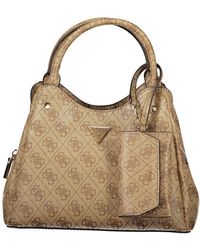 Guess - Beige Polyethylene Handbag - Lyst