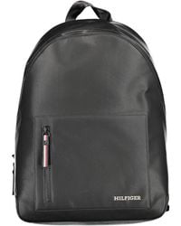 Tommy Hilfiger - Black Polyurethane Men's Backpack - Lyst