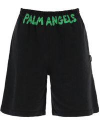 Palm Angels - Sporty Bermuda Shorts With Logo - Lyst