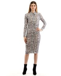 Patrizia Pepe - Natural Polyester Casual Dress - Lyst